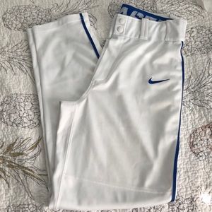 Nike blue stripe baseball pants. Adult small.